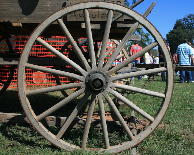 a cart wheel