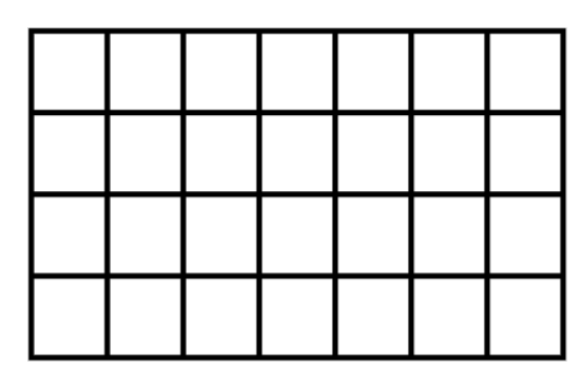 How many unit squares are inside the rectangle? 