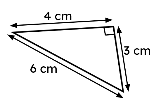 True or false? You can calculate the area of this triangle.