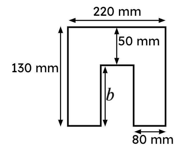 What is the length of the line marked <Math>b</Math>?