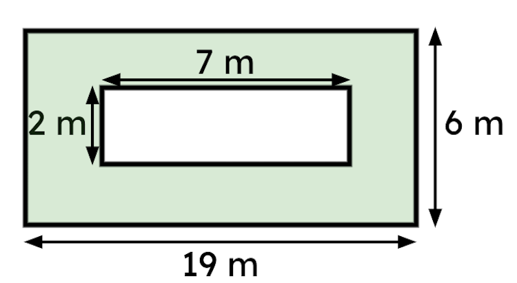 Calculate the area of this compound rectilinear shape (you do not need to state the units).