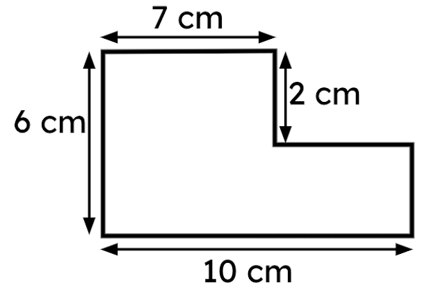 Calculate the area of this compound rectilinear shape (you do not need to state the units).