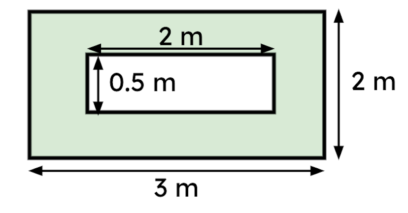 Calculate the area of this compound rectilinear shape (you do not need to state the units).