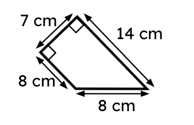 Calculate the area of the trapezium (you do not need to state the units).