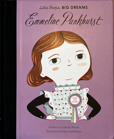 Look at this front cover. What is 'Emmeline Pankhurst'?