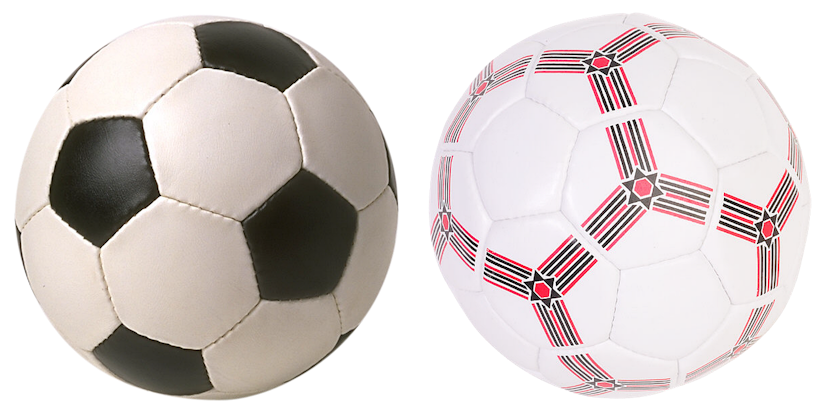 the plastic outer layer of a football