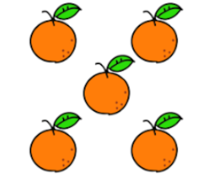 How many oranges are there?