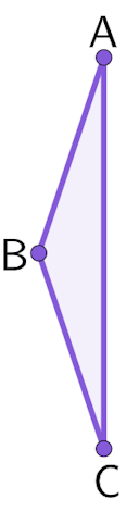 In this triangle, the largest interior angle is located at which vertex?