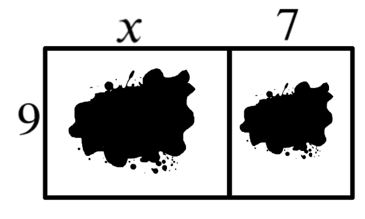 This area model helps us with which multiplication?