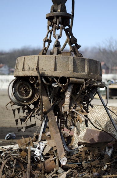 In recycling centres, magnetic metal waste is attracted to magnets so it can be <span class="blank">______</span> from other materials.