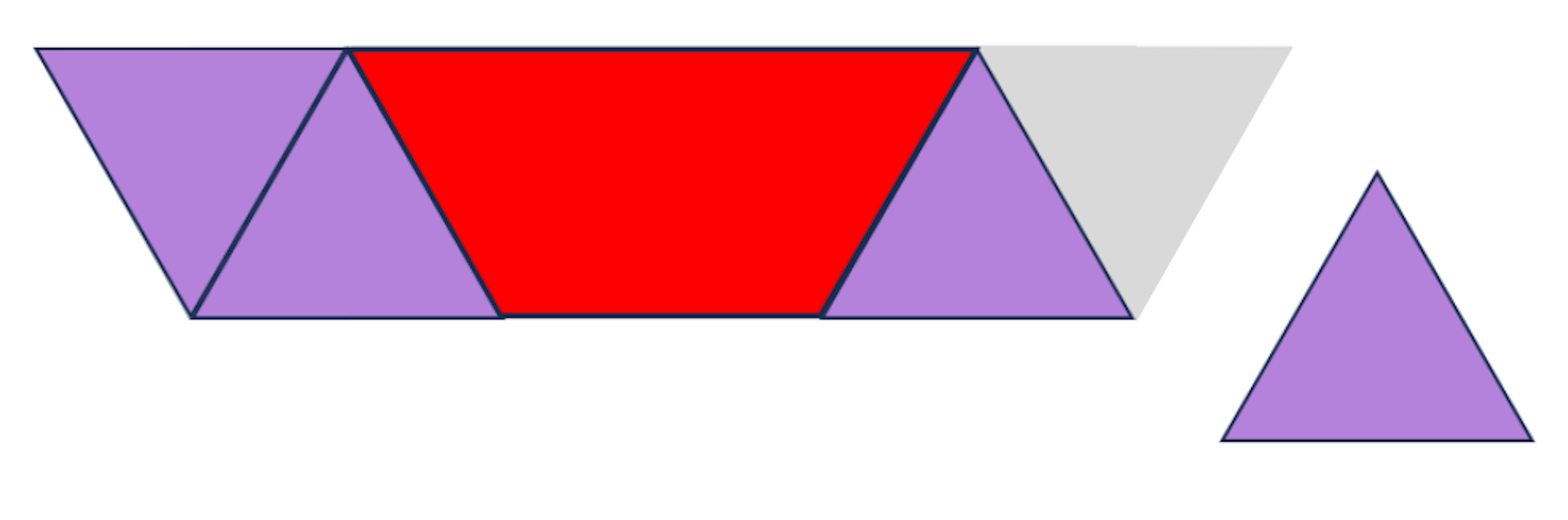 True or false? The triangle block needs to be turned to extend the pattern.