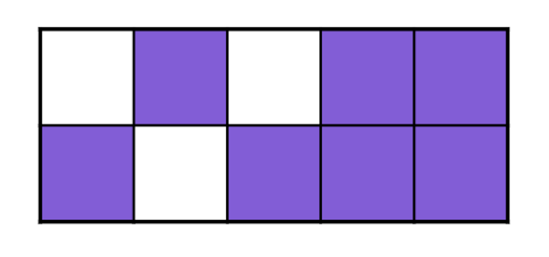 What fraction of the whole rectangle is shaded?