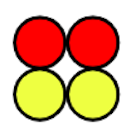 Which part-part-whole model is showing Alex’s counters correctly partitioned?