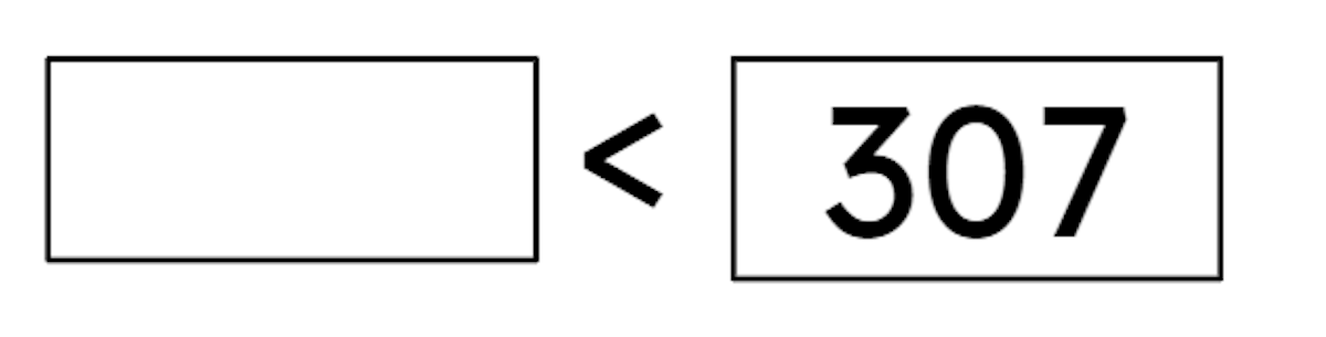 Which of the numbers below could be used to make this inequality correct?