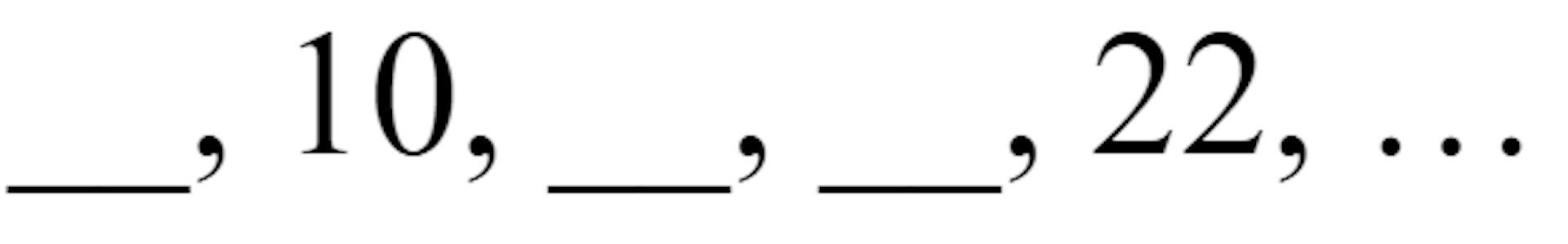 Here are the second and fifth terms of an arithmetic sequence. Which are the missing terms?