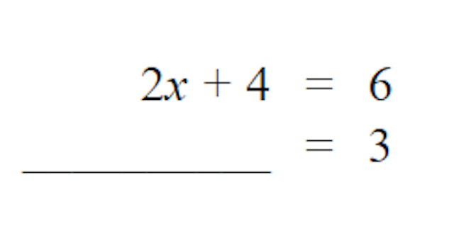 Which expression could fill the blank on the right hand side of this equation to maintain equality?