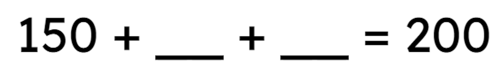 Which pairs of numbers could make this calculation correct? 