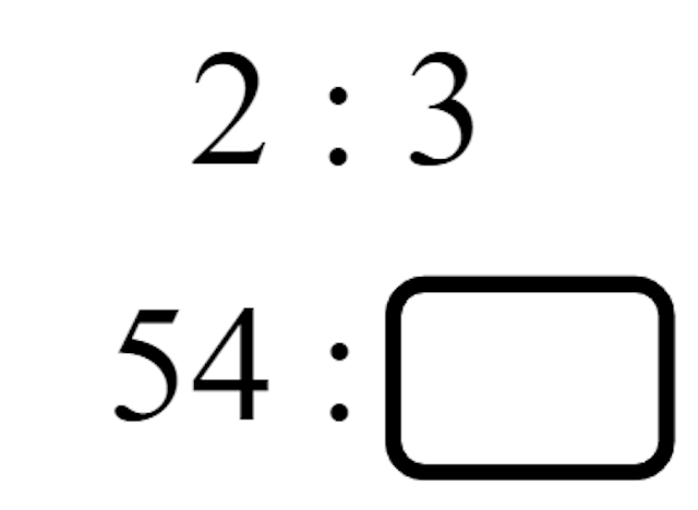 What number should be written in the box in these equivalent ratios? <span class="blank">______</span>.