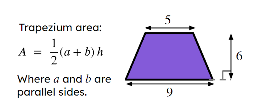 All the lengths in the diagram are given in metres. The area of the trapezium is <span class="blank">______</span>m².