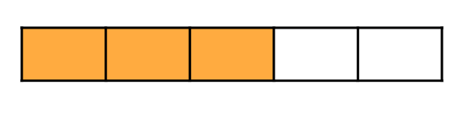 Tick the fraction that is shaded in the image.