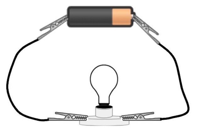 What type of electrical circuit do you have if all the components are correctly connected and there are no gaps in the loop? 