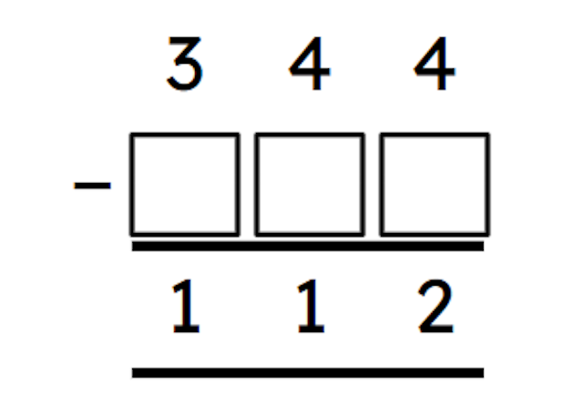 What is the missing subtrahend? 