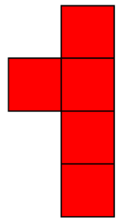 Look at the shape. Which images show that the shape has made a turn?